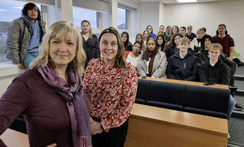 Edinburgh Marketing Collective: Edinburgh brand photographer and marketing strategist delivering interactive marketing workshop for marketing students at Edinburgh College